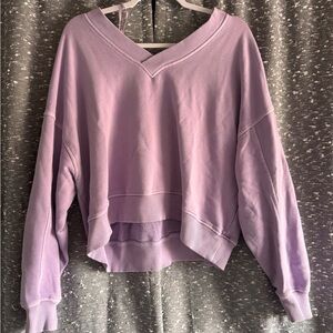 Aerie Lilac Knit Top M